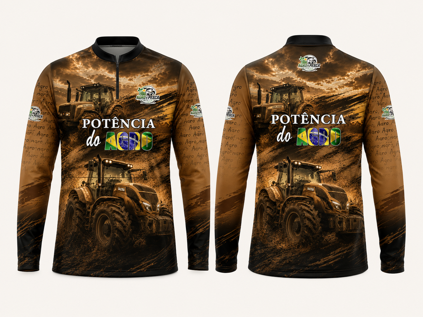 Camiseta completa modelo Potência do Agro