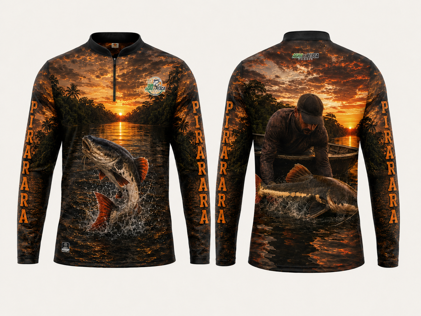 Camiseta completa modelo Pirarara