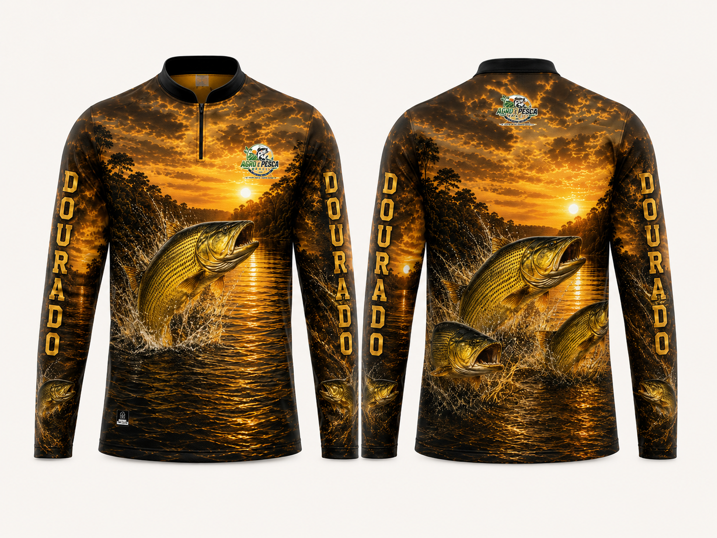 Camiseta completa modelo Dourado
